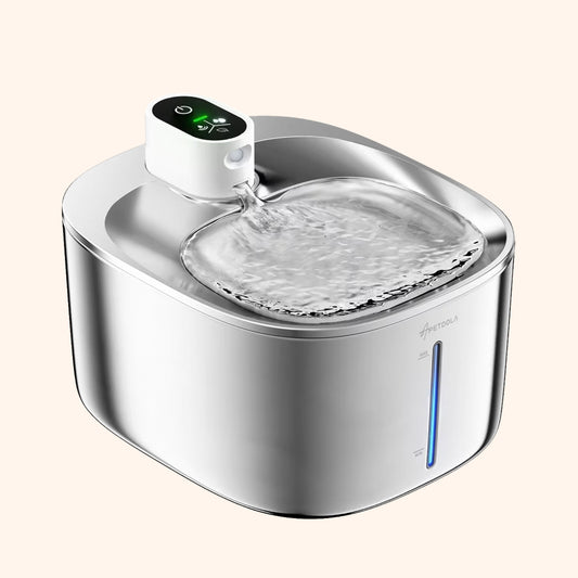 4L Wireless Cat Water Fountain | Stainless Steel