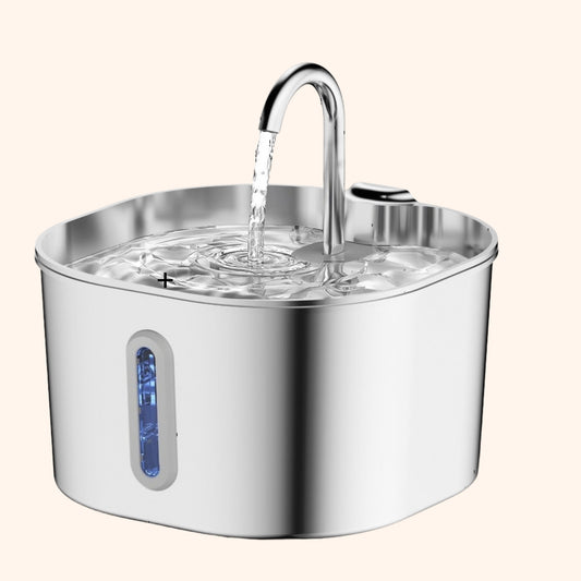 USB 2.2L Stainless Steel Pet Water Fountain